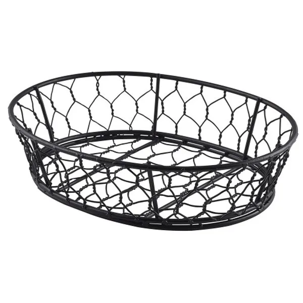 Декоративная металлическая корзина из медного покрытия, корзина из проволоки ручной работы, медная корзина для хранения