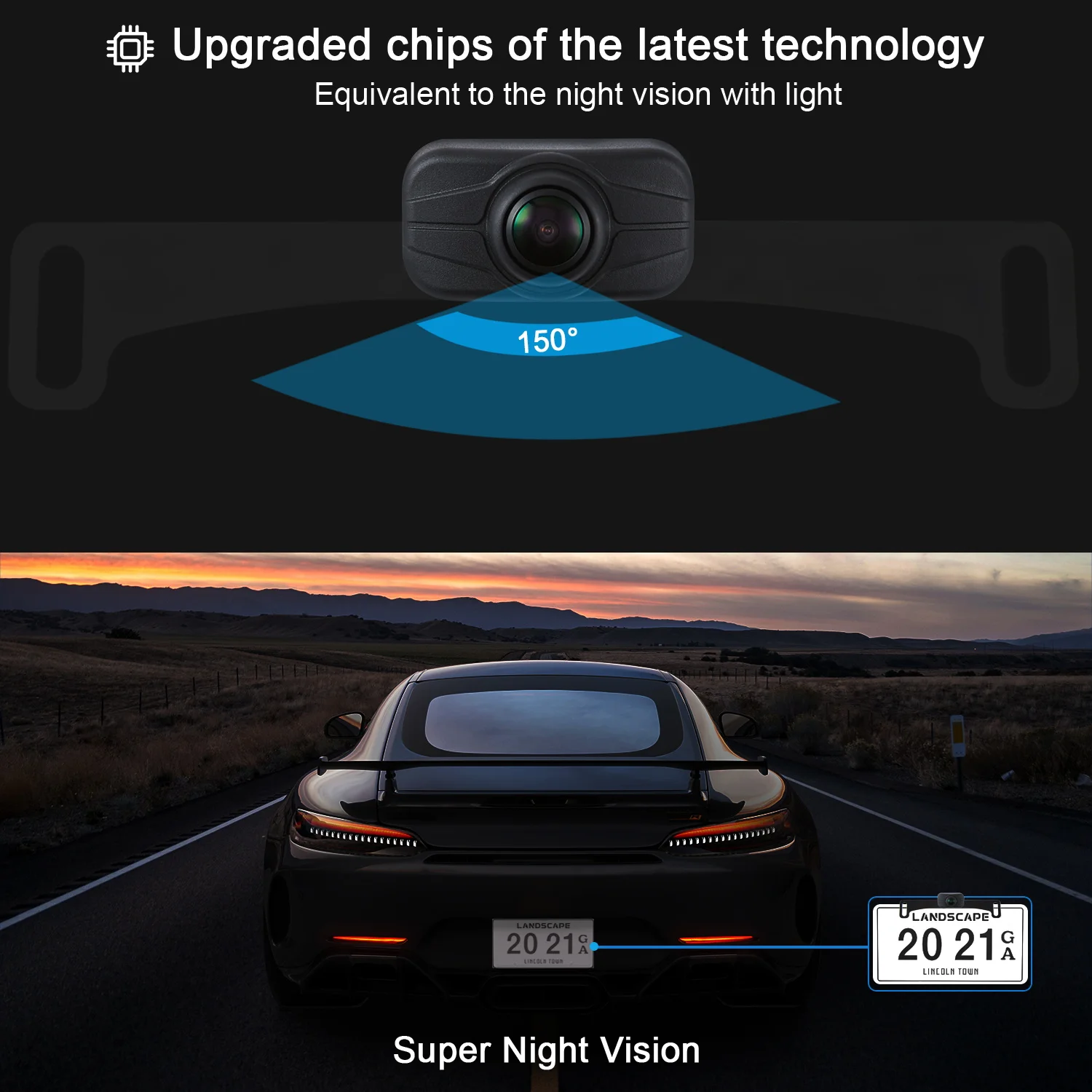 2022 Direct Factory DIY Wireless Car Rear View Camera Back up With 5inch IPS Monitor