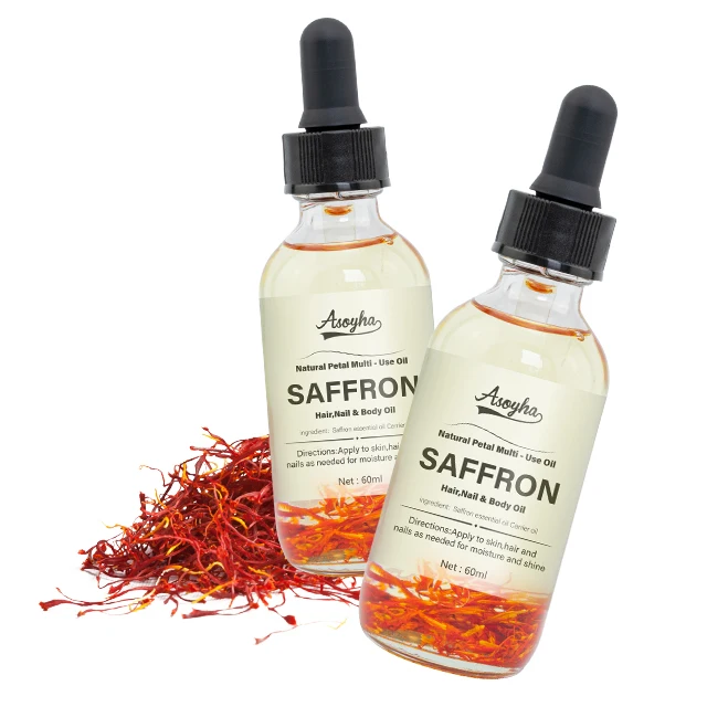 Private Label 100% Natural Organic Pure Face Skin Care Repair Saffron Petal Oil