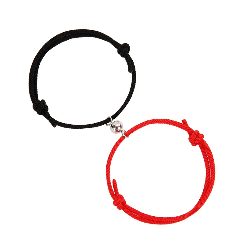 1Pair Magnetic Couples Bracelets for Women Men Bracelets for Couples Connect Bracelet for Him and Her Couples Gifts