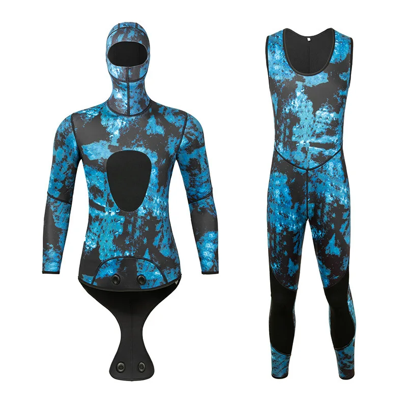Neoprene 3mm Super Stretch Camouflage Fullsuit for Freediving Snorkeling Swimming Spearfishing Wetsuit
