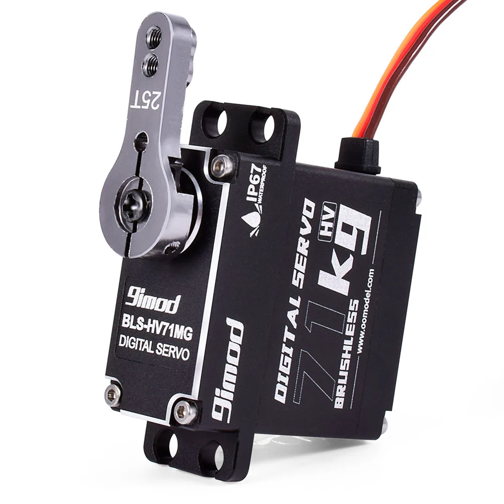 9imod 9i BLS-HV71MG 71KG 180 Degree 270 Degree 360 Degree IP67 Waterproof Digital Brushless Servo for 1:8 1:10 Rc Model