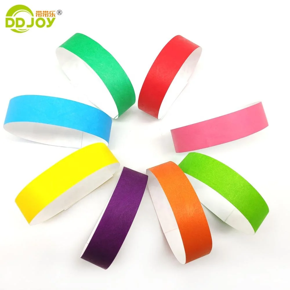 Новый дизайн, оптовая продажа, рекламные водонепроницаемые браслеты tyvek, праздничные браслеты