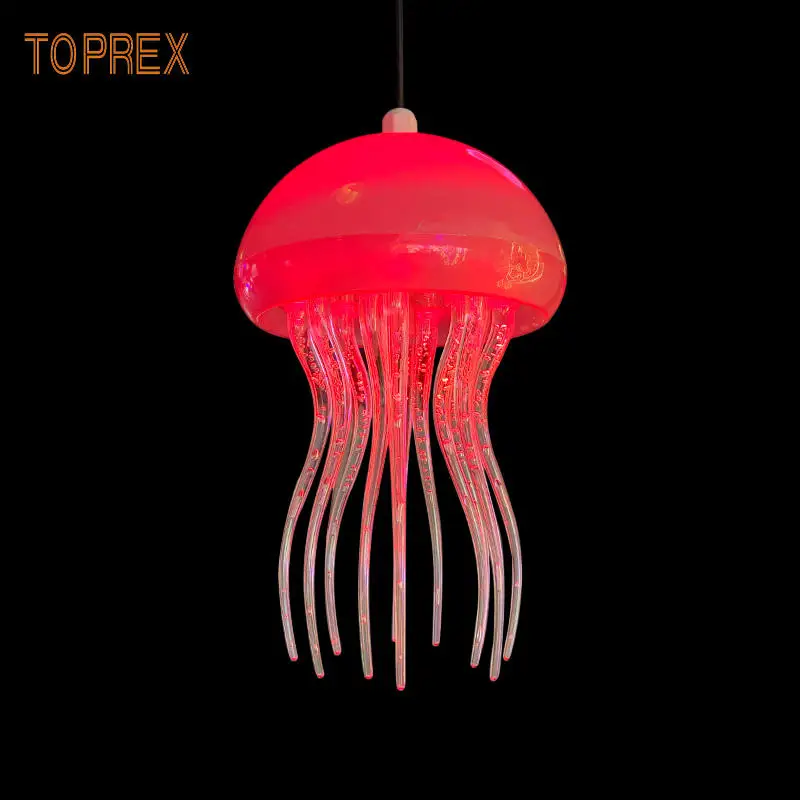 Led Outdoor Acrylic Jellyfish Garden Aquarium Marine Park Romantic Decoration Suspend Jellyfish Lighting Landscape Lamp