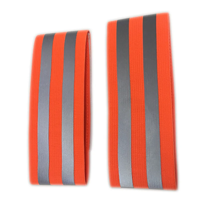 Factory Warning Armband Outdoor Safety Bicycle Pants Hand Leg Sport Reflective Tape Strap For Night Jogging Walking Biking Cycli