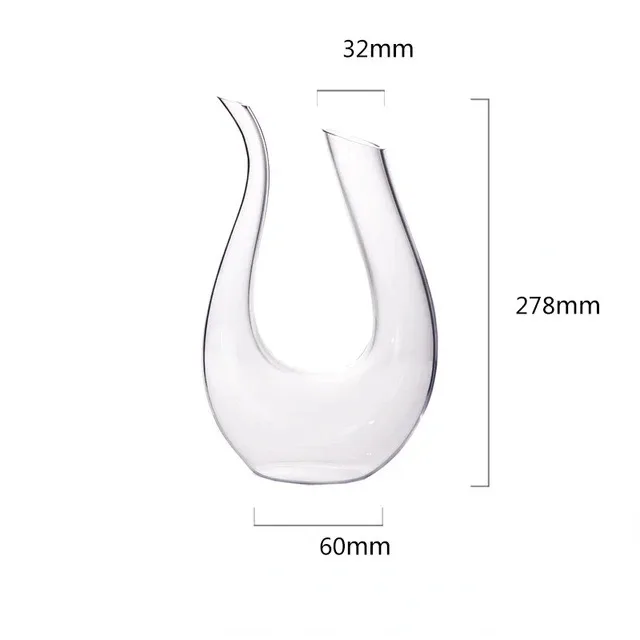 U-shaped Swan Kettle Crystal Decanter 1500ml wine separator