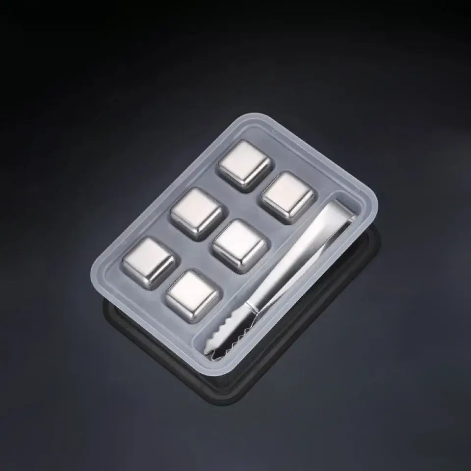 Reusable Chilling Stones 304 Stainless Whiskey Ice Cube Set For Bar Accessories