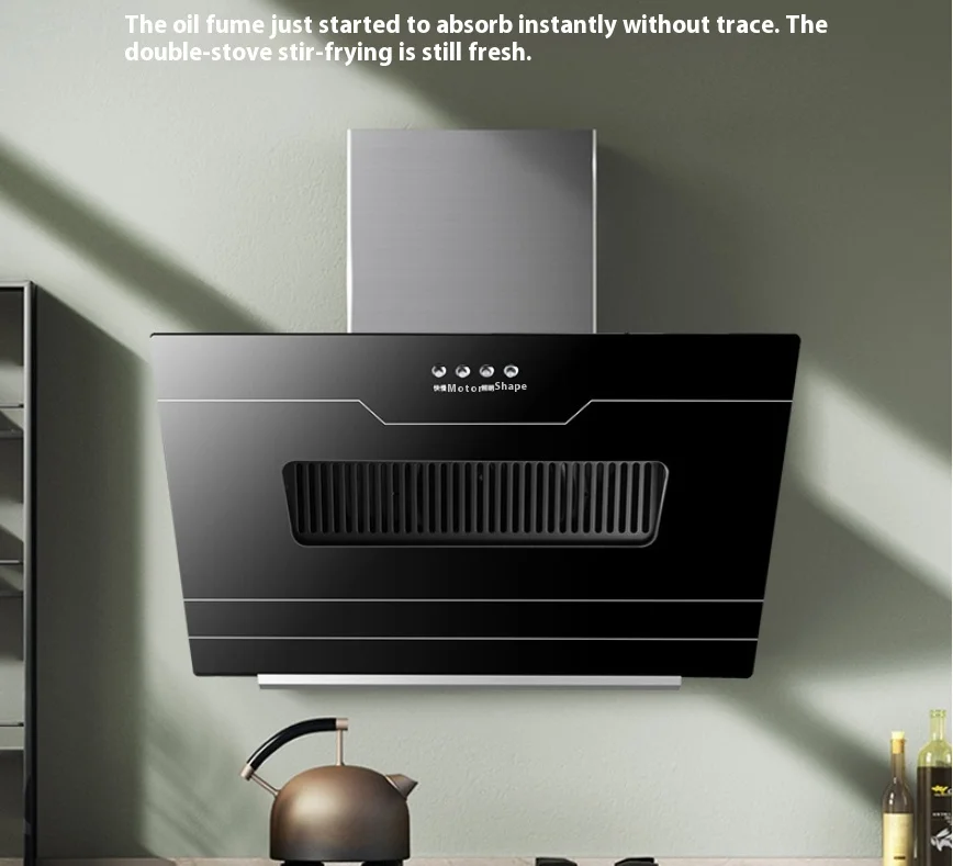 wholesale range hood Household appliance kitchen Hood with large ceiling side Digital New smart extractor hood