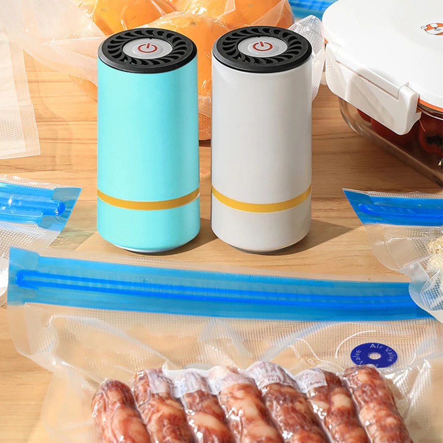 Компактный портативный упаковочный пакет электрическая упаковочная машина с автоматическим насосом перезаряжаемый через Usb вакуумный упаковщик пищевых