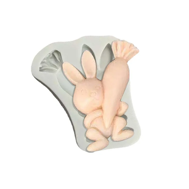 Early Riser Easter egg mold rabbit silicone mold DIY chocolate cake decoration baking tool drip glue mold