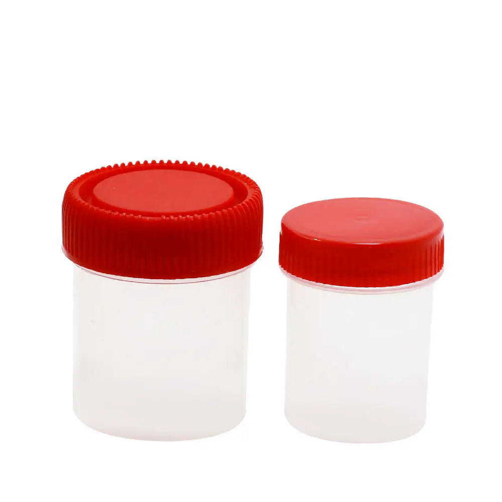 Disposable Medical Specimen Container 120ml Plastic Bottle Urine Collection Specimen Containers