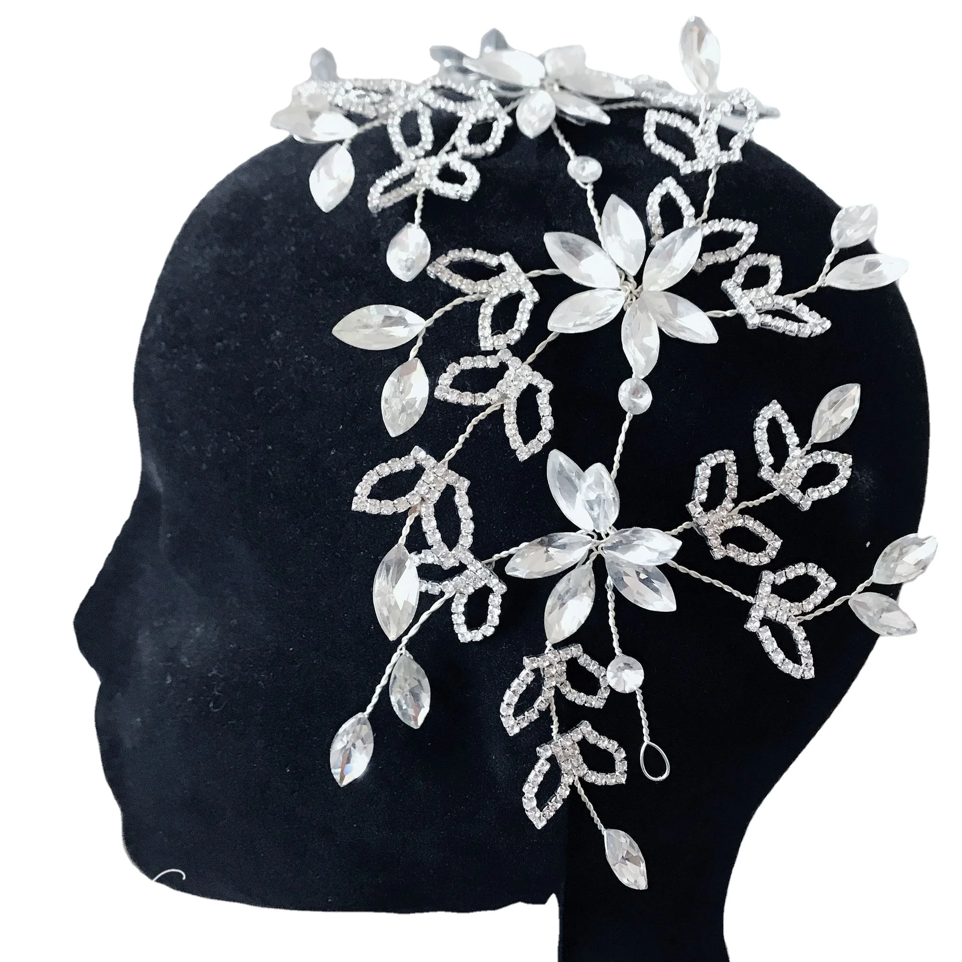 Customize New Style Handmade Luxury High-end Rhinestones Gorgeous Sparkle Bridal Prom Princess Wedding Crown Tiara