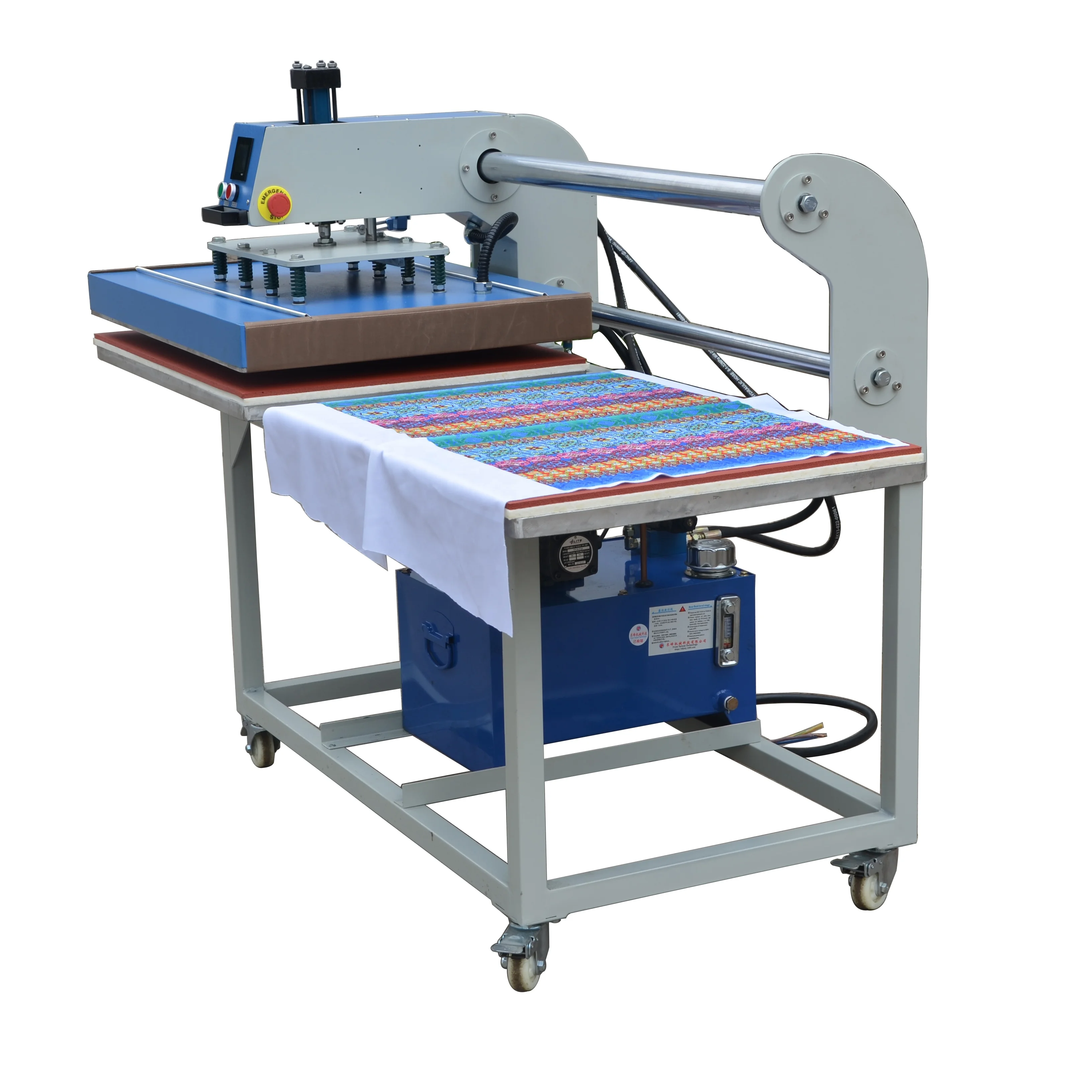 Factory Wholesale Heating Plate Movable Double Station Hydraulic Heat Press Machine with lowest price