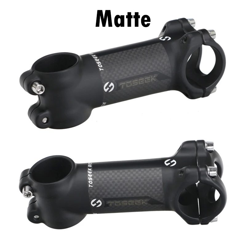 TOSEEK aluminum alloy bicycle stem road mountain bike stem 31.8 mm 6/17 degree 3K Gloss/Matte bicycle parts