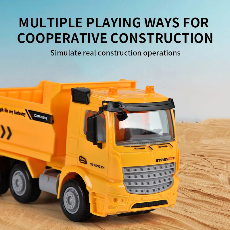 Friction car toy engineering truck for boys intelligent construction vehicle toys