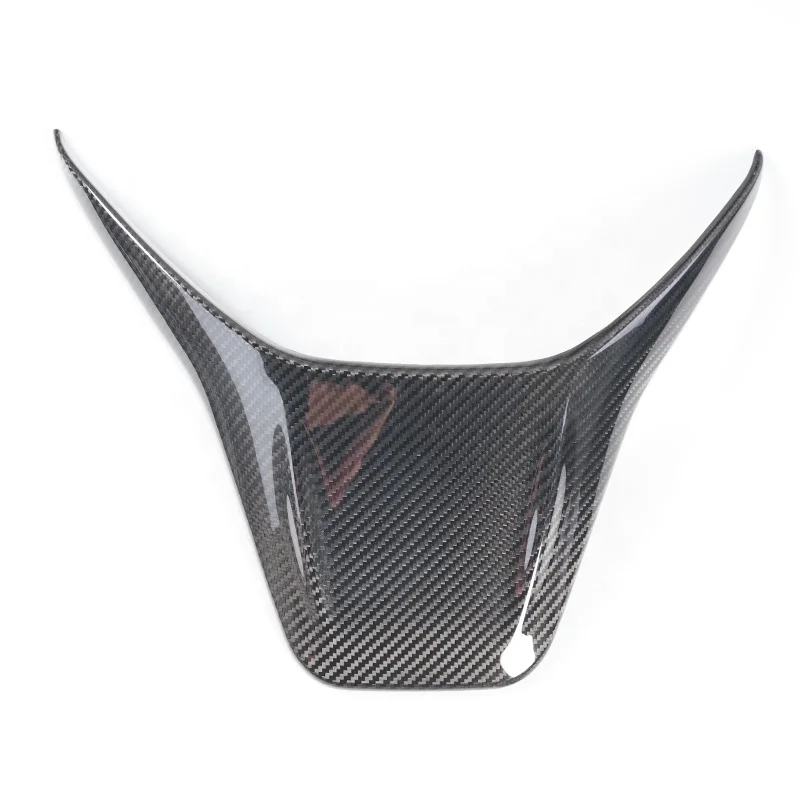 For Mercedes-Benz W205 A45 C63 E63 Glossy Carbon Fiber Seat Back Cover for AMG Type Cars