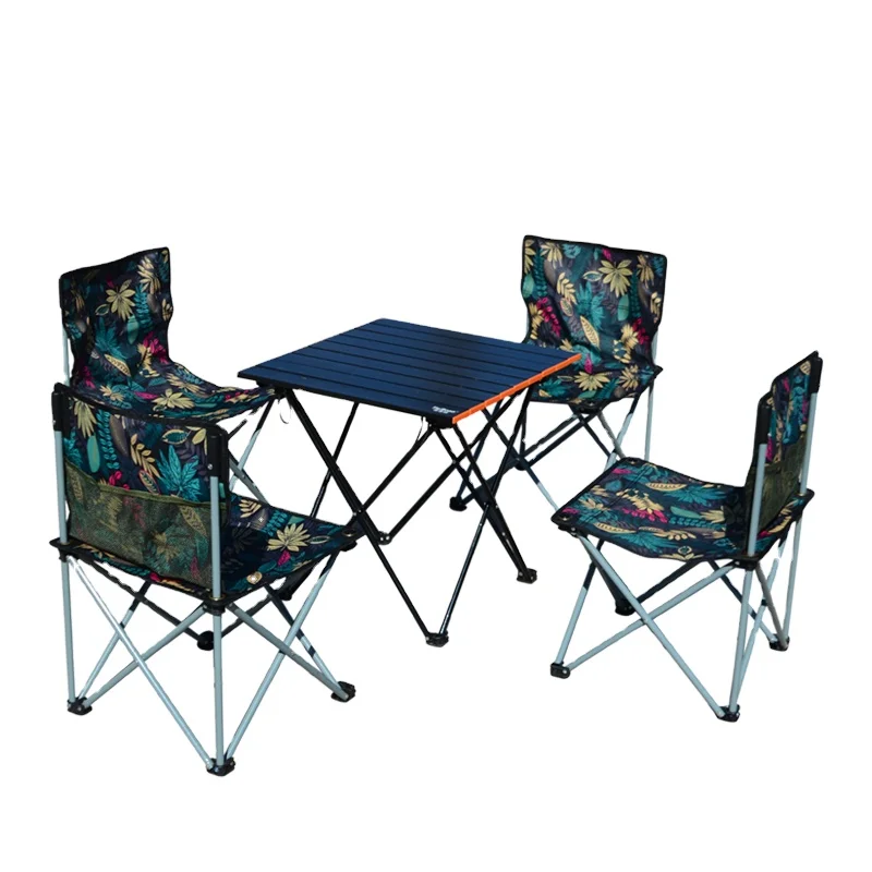 TWROAD Ready Goods Outdoor Folding Picnic Camping Table and 4  chair group sets
