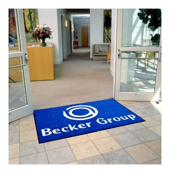Anti Slip Custom Printed Welcome Logo Door Mat Outdoor welcome door mat