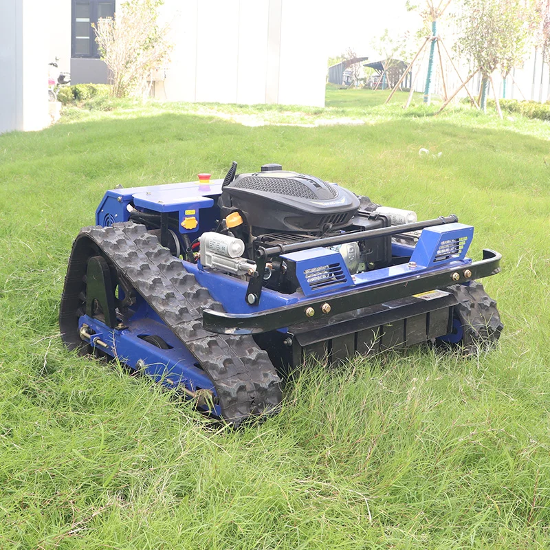 Free Shipping All terrain remote lawn mower 800 mm remote control lawn mower rubber tracks for sale