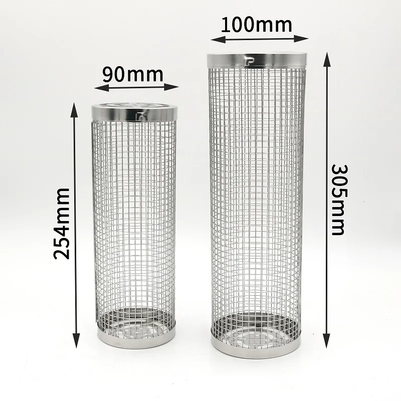 Customized round Stainless Steel 304 BBQ Rolling Grilling Basket for Outdoor Grilling Tool Type