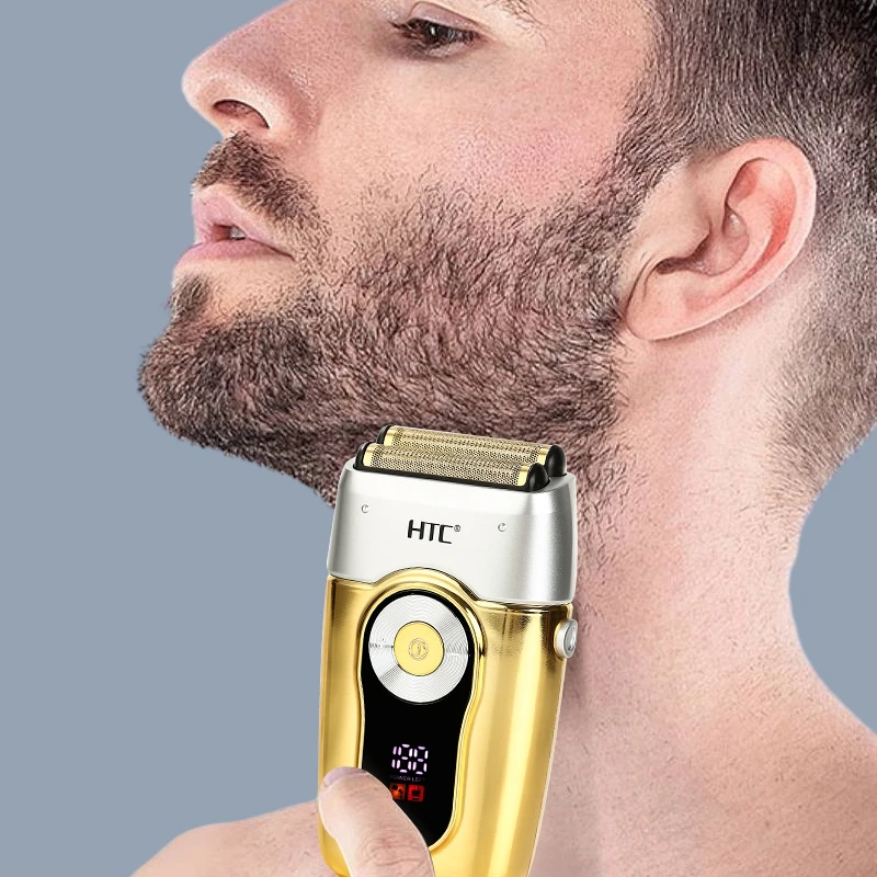 HTC GT-667 Wholesale Electric Razor For Men Face Shaver Machine Men Rechargeable Twin Blade Hair Shaver