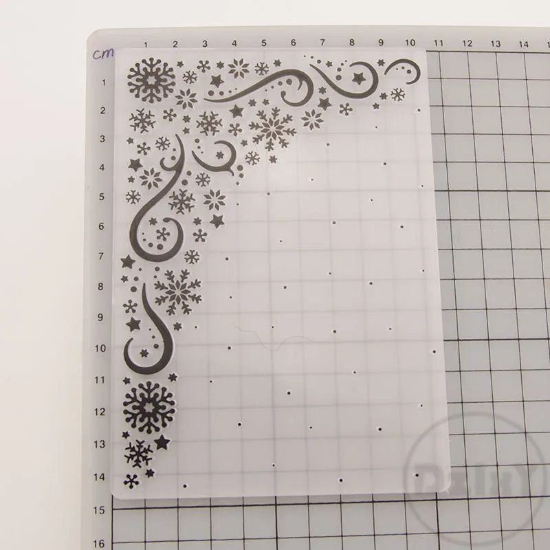 Custom Pattern Design 3D Plastic Flower Embossing Folder New Style Paper Crafts for Scrapbooking for Christmas