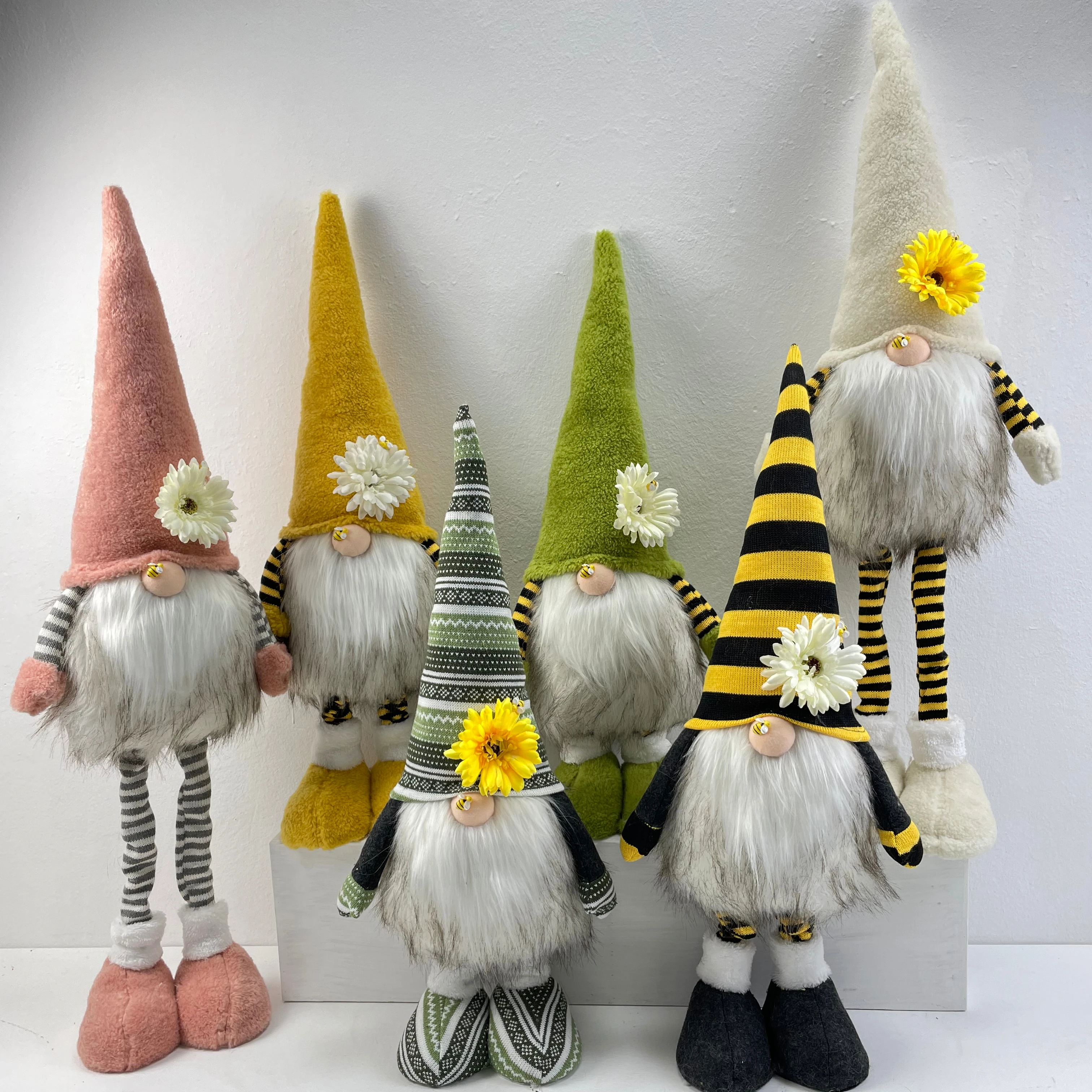 Faceless elf Gnomes Plush Doll Christmas Home Decoration with adjustable leg Easter Spring Ornaments gift for kids soft toy