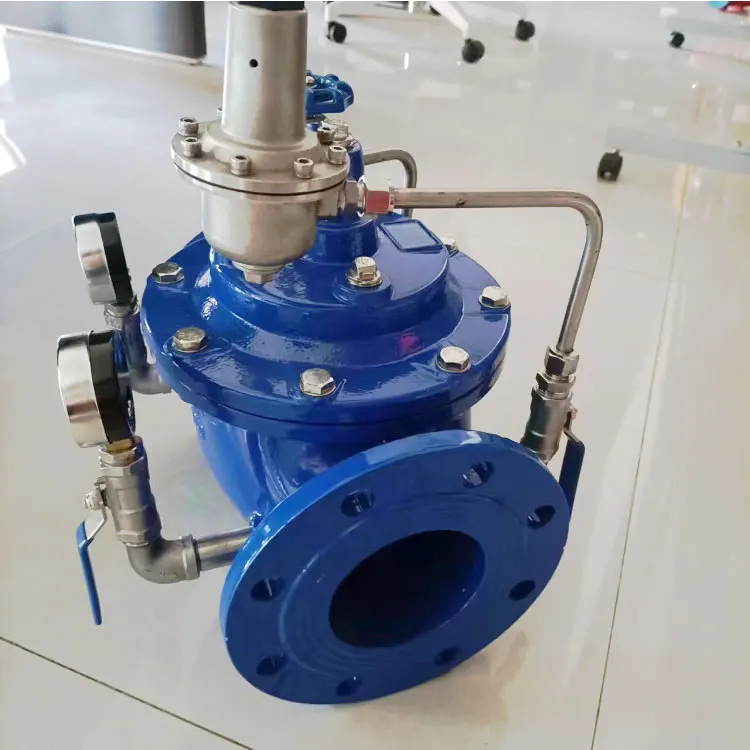 Manufacturers supply trench pressure relief valve 500X ductile iron fire clamp water level control valve