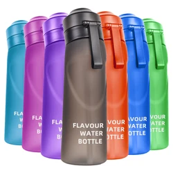 smaken scent air custom color logo drinking met fruit flavour up tritan bpa free flawour water bottle with flavor pod