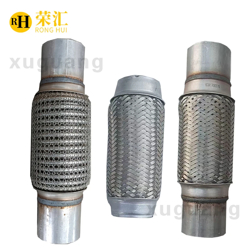 RongHui Высококачественная выхлопная гибкая труба для автомобильной выхлопной системы разных