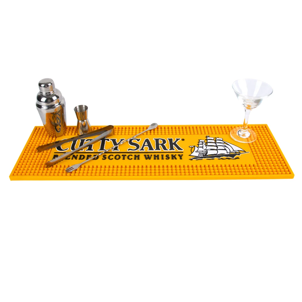 Top Sellers Customized Rubber Bar Runner Counter Mat Custom Logo For Cafe and Bar