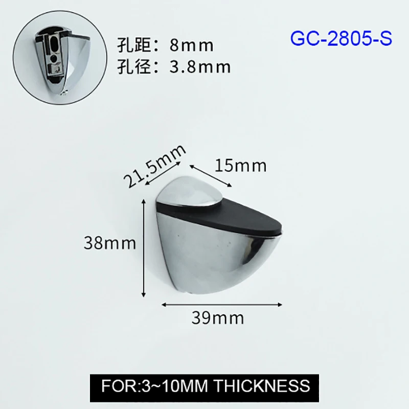 Zinc alloy material adjustable shelf bracket