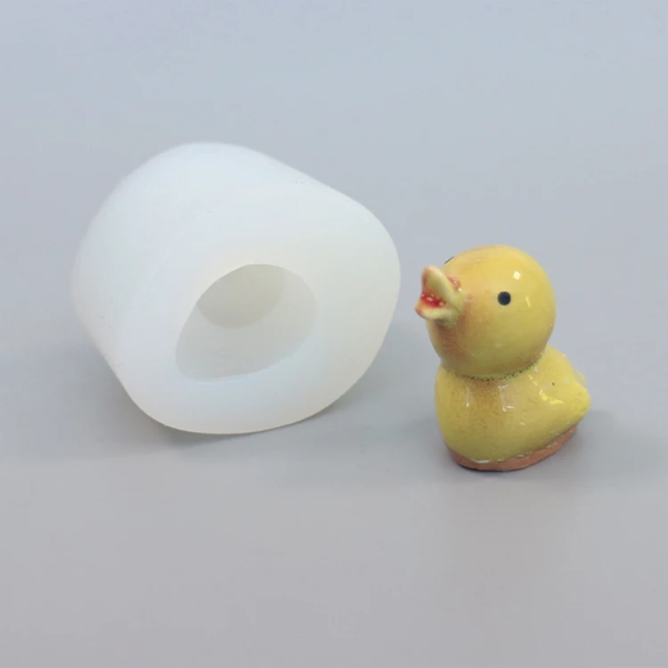 Little Yellow Duck Animals Odorless high-quality customized food-grade silicone 3d silicone mold