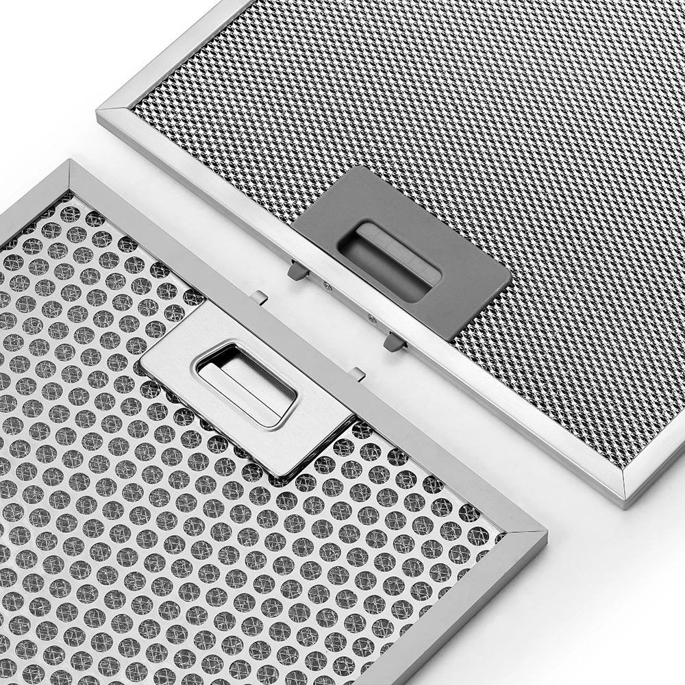 Custom Square Stainless Steel / Aluminum Active Carbon Filter Cooker Extractor Range Hood Filter