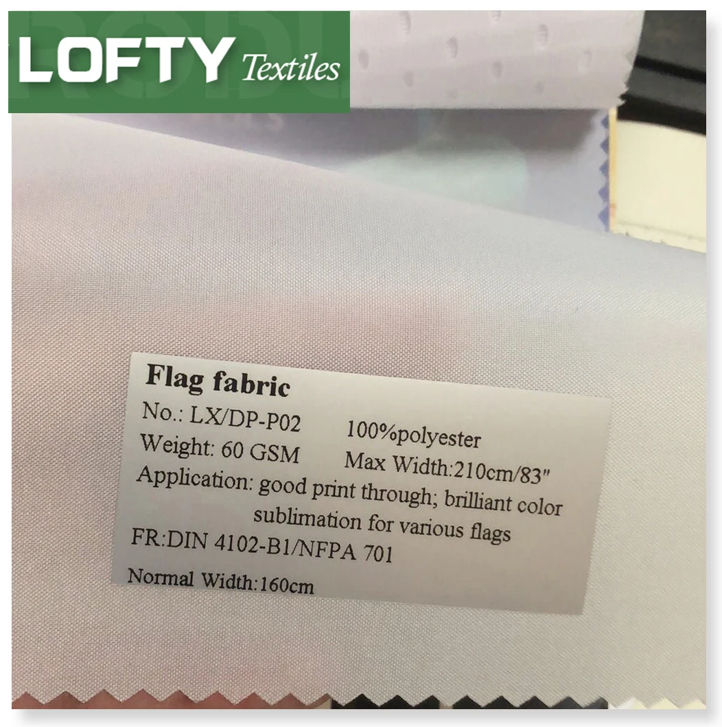 Good penetration woven flag fabric dye sublimation printing for various flags