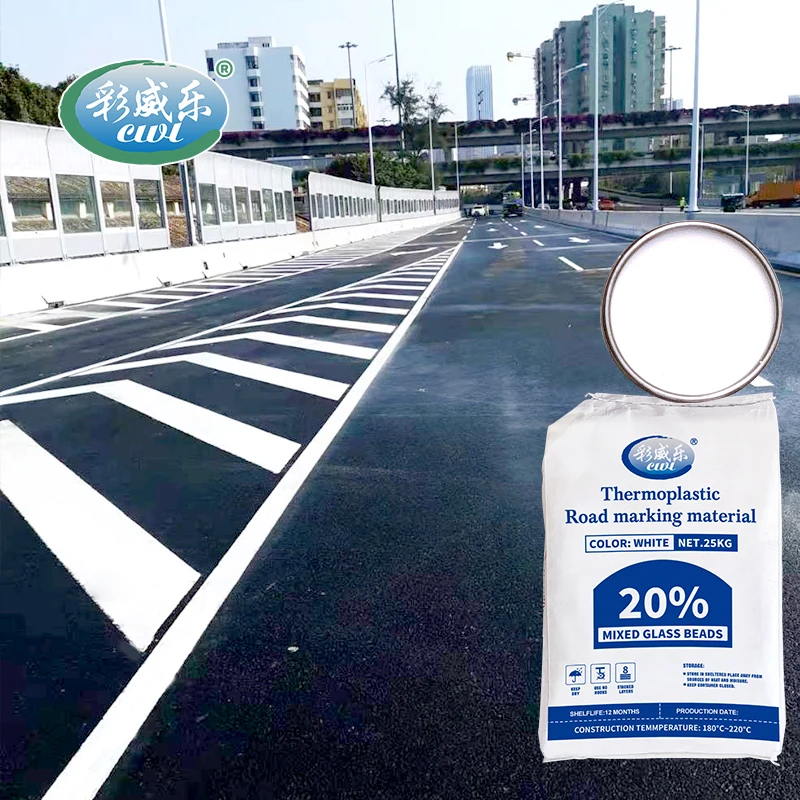 High reflective yellow thermoplastic road paint 10% premixed glass beads traffic road paint for road sign