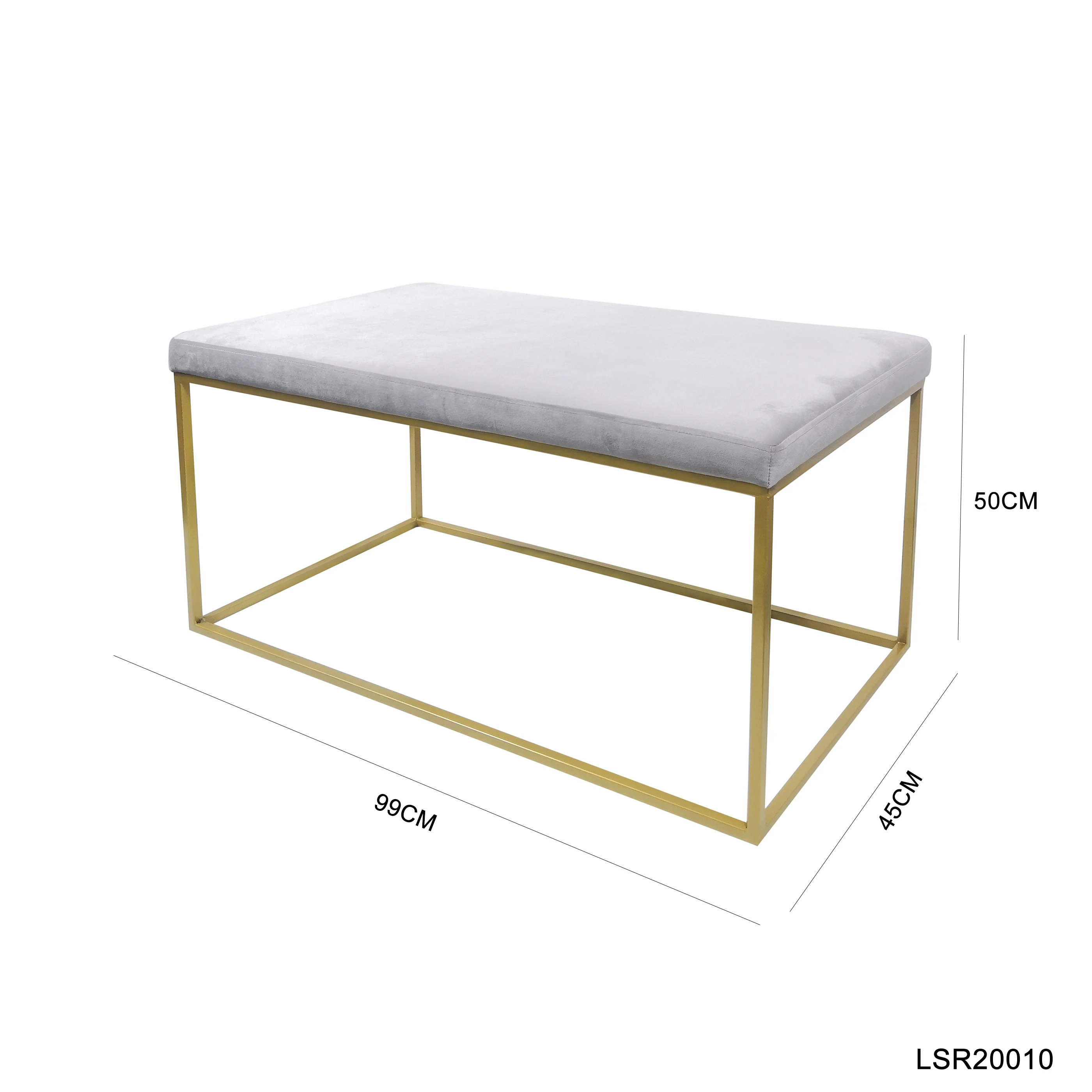 Новейший дизайн, современный оттоманский столик Laynsino с рамой из нержавеющей стали