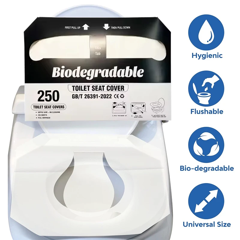OEM flushable toilet seat cover paper toilet disposable seat cover