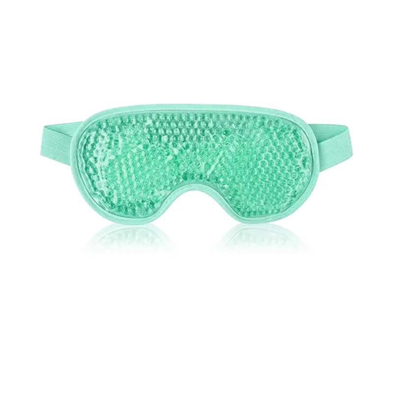 Hot Sell Custom Logo 3D Reusable Sleeping anti-stress Fatigue Fold Therapy Cooling Gel Bead Eye Mask for Hot Summer