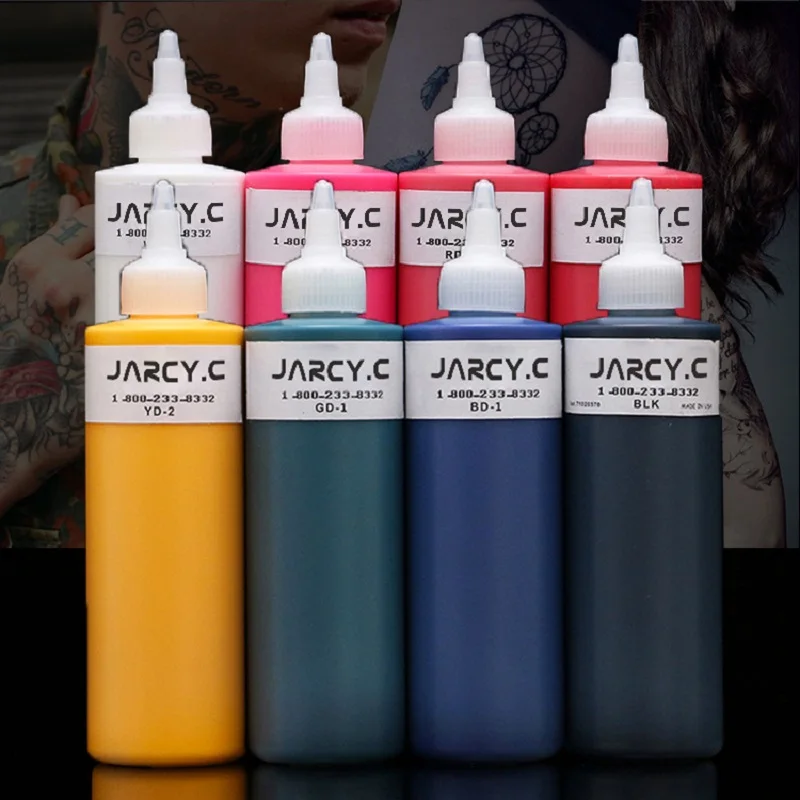 Чернила для татуировок JARC Y.C 240 мл/бутылка микроблейдинг пигменты натуральные нетоксичные полуперманентные чернила принадлежности и