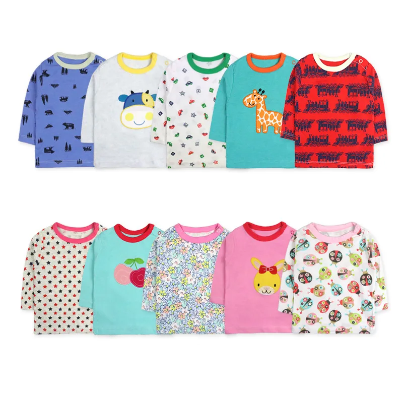 
High quality fashion baby clothes T shirt cartoon printed baby t-shirt cotton 