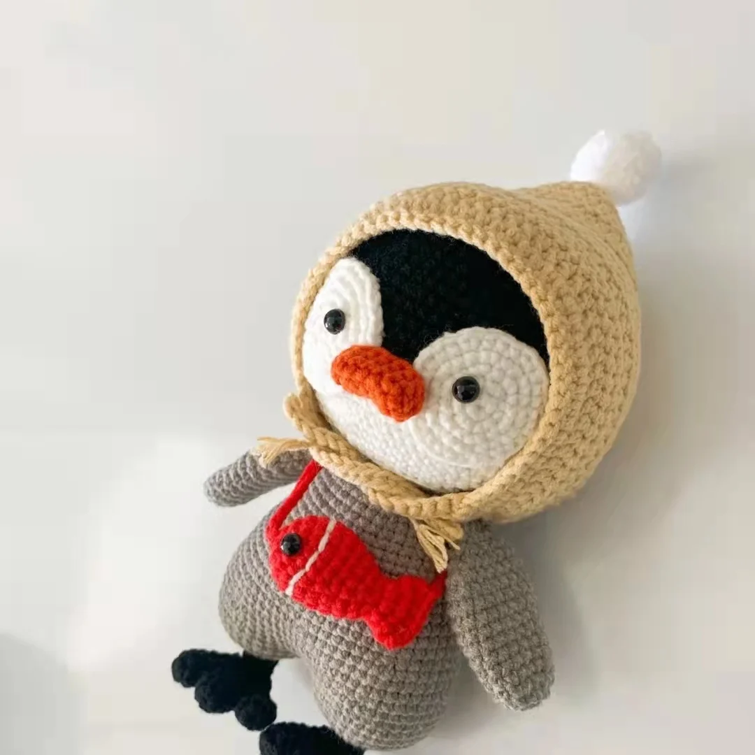 2022 Hot Sale Custom 100% Handmade Crocheted Penguin for Kids Crafts Gift