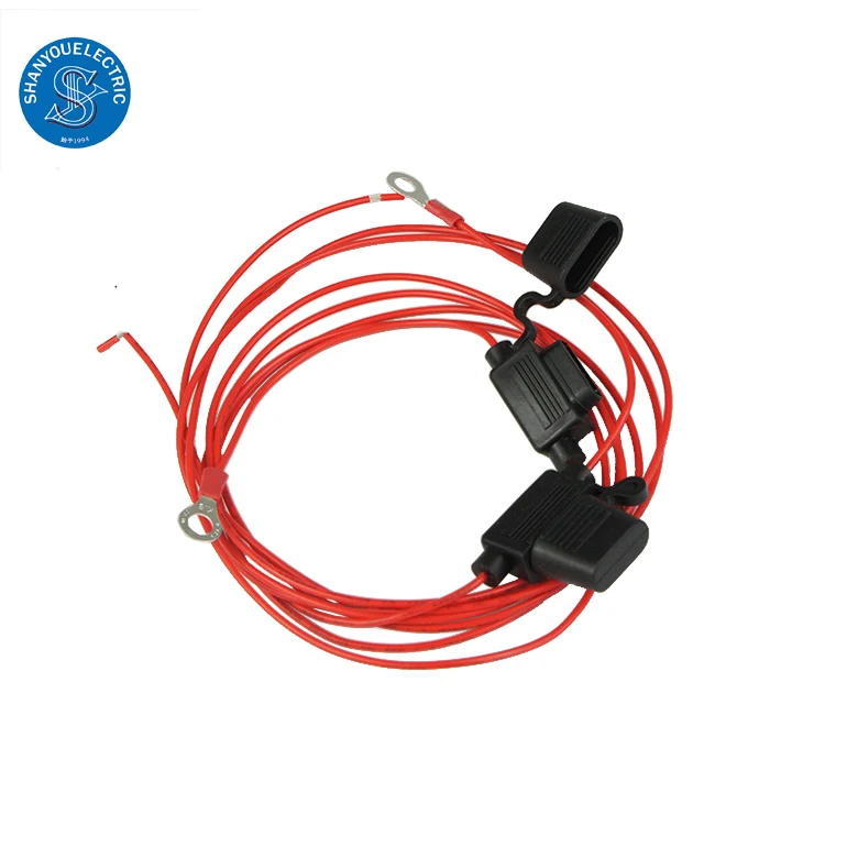 Custom OEM in Line Car Fuse Holder ATM Blade Mini Fuse Cable Assembly Auto Wire Harness Automobile as Custom Request Hard Carton