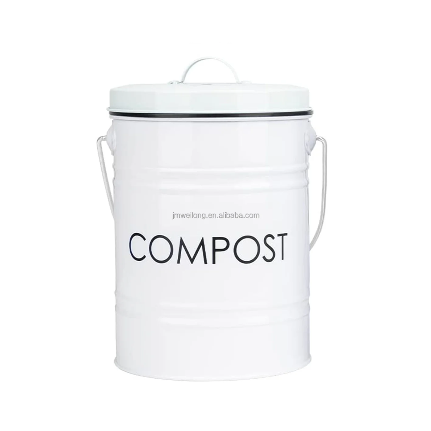 Compost bin metal kitchen small waste economic compost bucket can