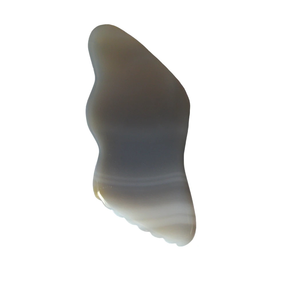 Самый популярный продукт Grey Agate Guasha Массажер доска Gua Sha массажный инструмент для здравоохранения