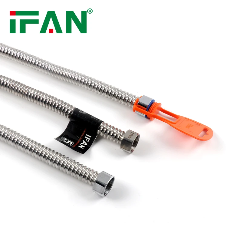 Ifan SS Flexible Metal Hose Flexible Water Hose Flexible Shower Hose With Brass Head