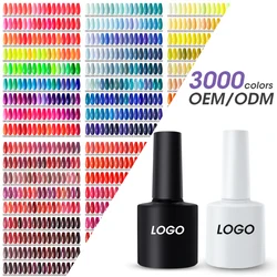 3000 цветов Гель-лак OEM ODM Пользовательский логотип отмачиваемый дизайн ногтей УФ-гель