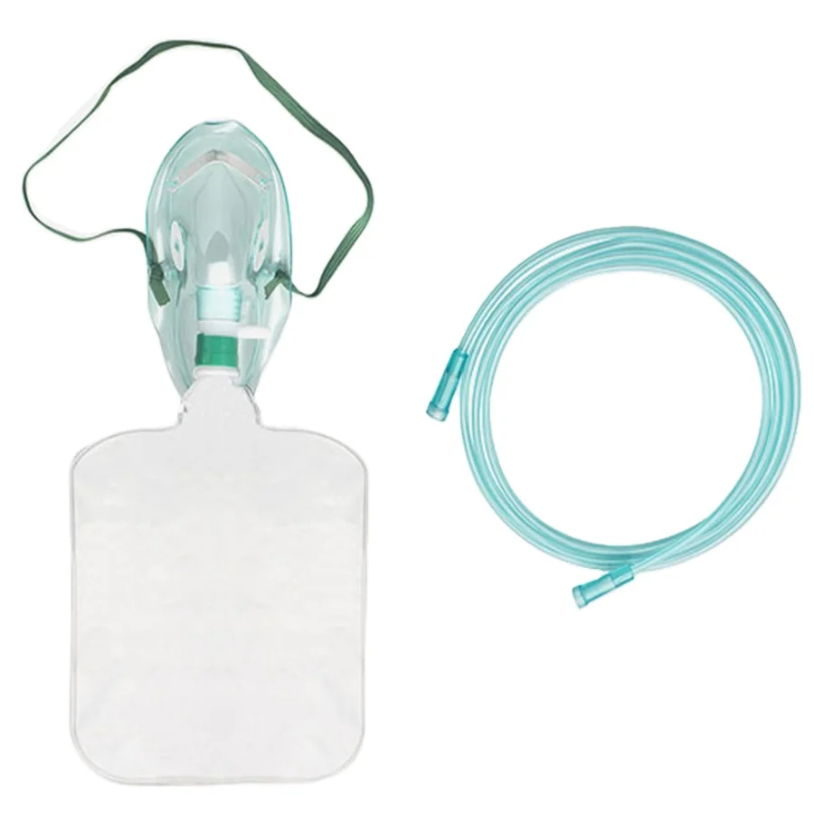 Disposable Non-Rebreather Oxygen Mask With Reservoir Bag Non Rebreathing Oxygen Mask
