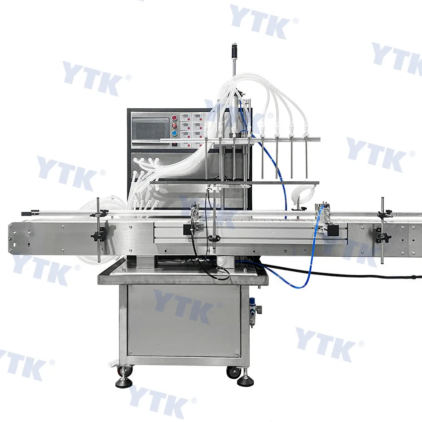 8-head liquid filling machine capping line milk mineral water fruit juice beverage diaphragm pump quantitative filling machine