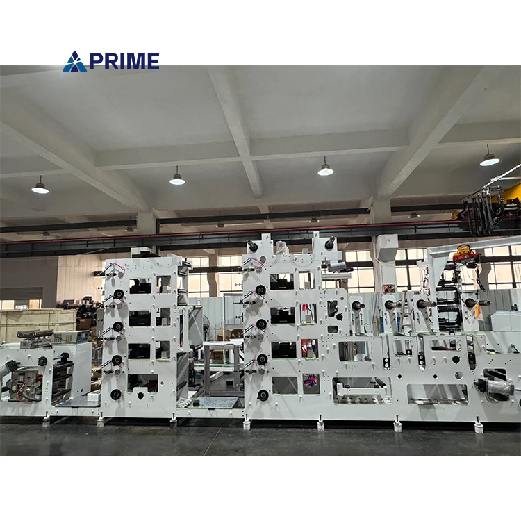 UV Aluminum Foil Sticker Label Flexographic Flexo Plastic Printing Press Machine for Sale